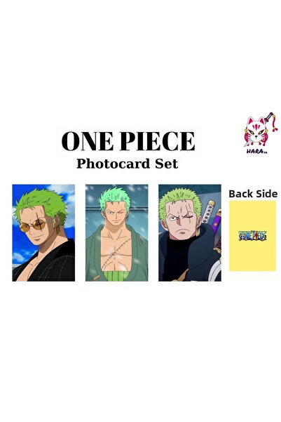 Hara Company مجموعة بطاقات صور أنمي ون بيس رورونوا زورو / مجموعة بطاقات قابلة...