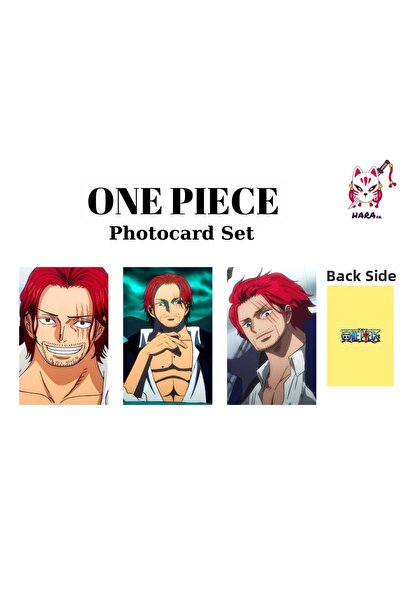 Hara Company مجموعة بطاقات صور أنمي ون بيس شانكس / مجموعة بطاقات قابلة للتجميع