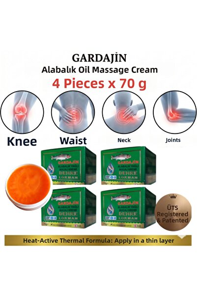 DEHRE كريم التدليك بخلاصة زيت سمك السلمون المرقط من جارداجين 70 جرام. (4 قطع)...