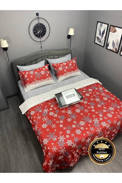 Çetinhome cearșaf i Elastic pentru două persoane lenjerie de pat Albă ca Zăpada