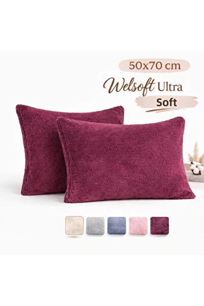 argehome Welsoft Fleece Pillowcase 50X70 cm Ultra Soft Plush Pillowcase Zippered