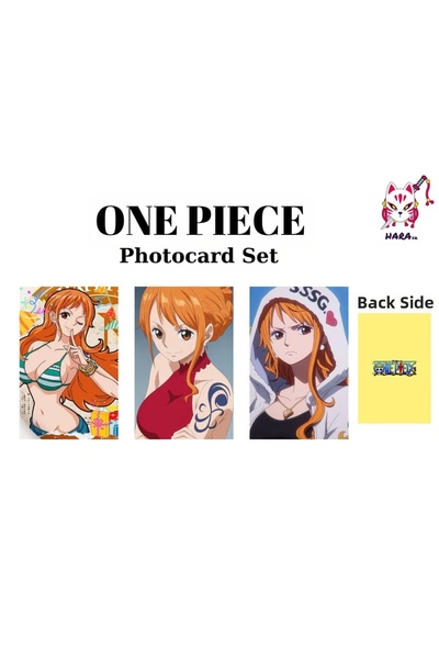 Hara Company مجموعة بطاقات صور أنمي ون بيس نامي / مجموعة بطاقات قابلة للتجميع