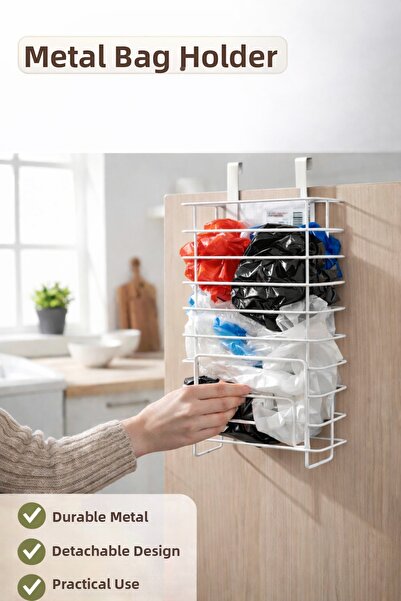 nilşah منظم حقائب معدني باللون الأبيض