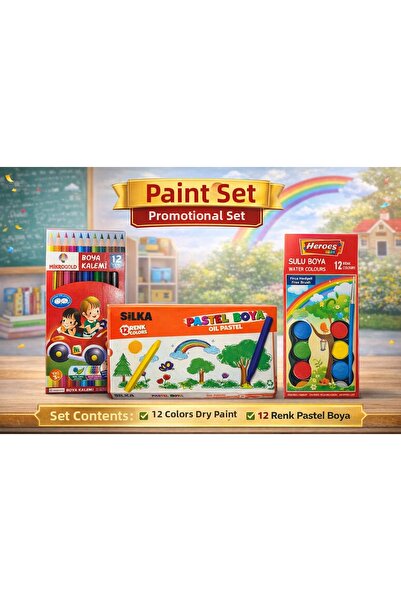 W-Design مجموعة من 3 أقلام تلوين مايكرو دراي 12 لون + ألوان باستيل سيلكا 12 ل...