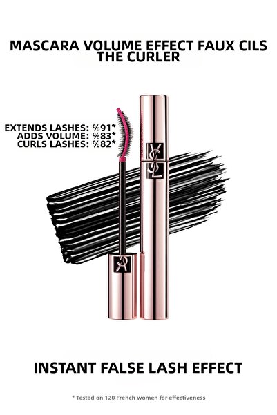 Yves Saint Laurent Hybrid Brush Curling Mascara That Curls and Volumizes Eyel...