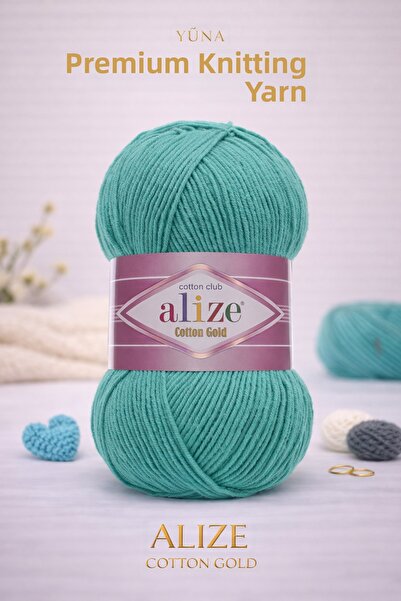 Alize Summer Cotton Ip Cotton Gold Amigurumi Punch Ipi 610 Emerald Green