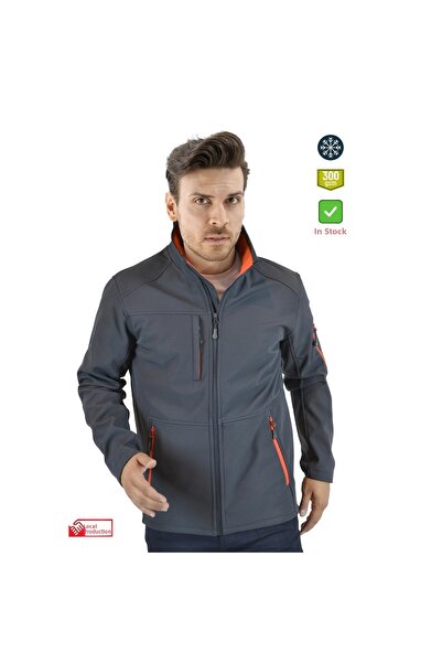 Frekans İş Güvenliği İş Kıyafetleri Safesawa Rubi Softshell Mont Gray 3131