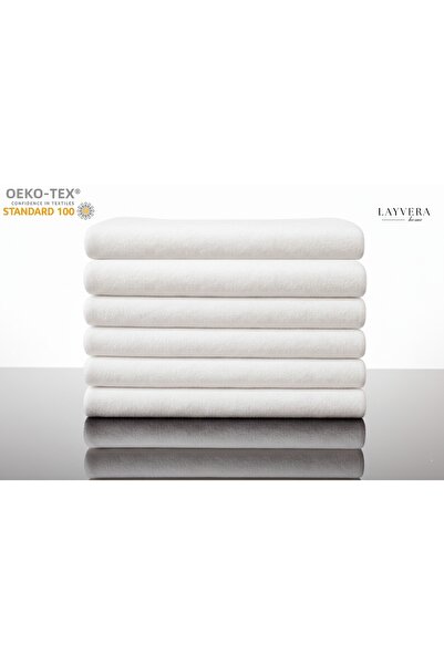 Layvera منشفة فندقية 90x150 سم، طبقة واحدة، 6 قطع، 500 جرام |   فندق فلات واي...