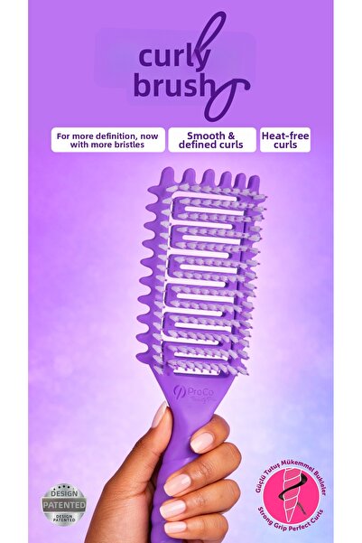 ProCo Beauty Pro CurlyBrush - Perie pentru părul creț, care definește buclele