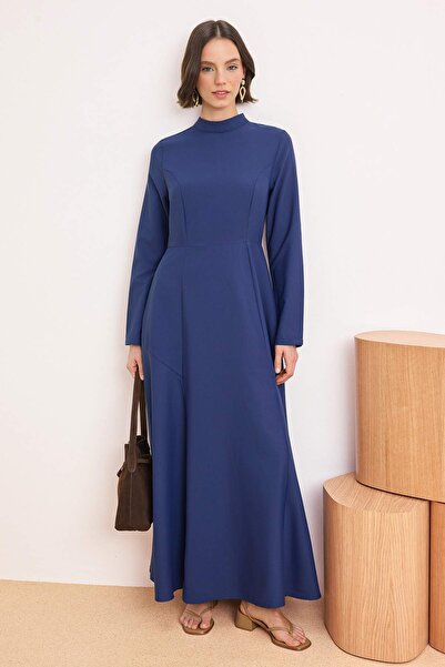 Trendyol Modest Mornarsko plava neobložena jednobojna tkanina Jessica hidžab ...