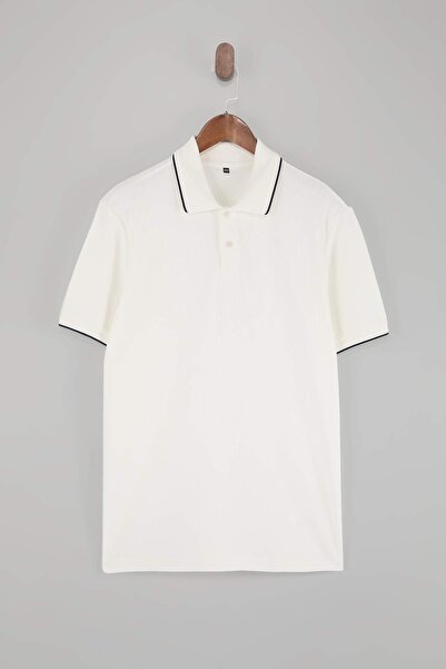 Trendyol Collection Τσάντερ με λαιμόκοψη πόλο από πέτρα, απλό μονόχρωμο μπλου...