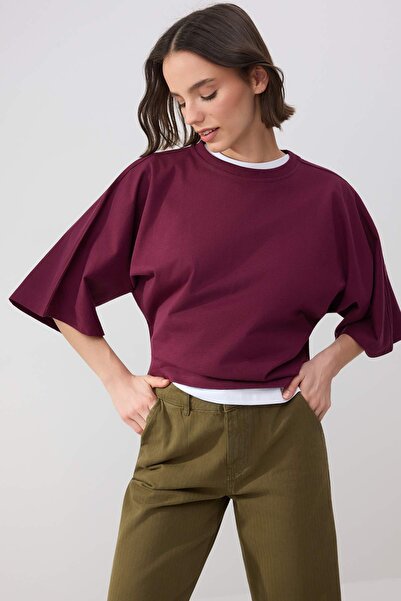 Trendyol Collection Απαραίτητα για την Ντουλάπα - Πλεκτό Βαμβακερό Μπλουζάκι ...