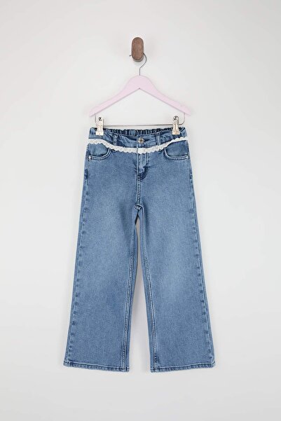 TRENDYOLKIDS Blue Girl's Denim Trousers
