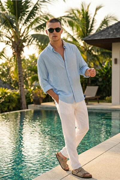 MADZEYMODA Premium plava košulja za dečake LS-19832