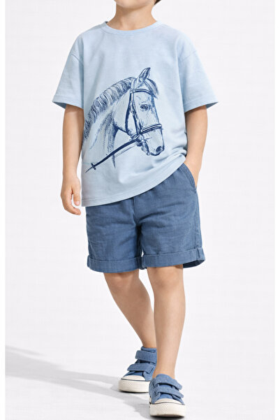 BALKABAĞI U Indigo muslin pamučnom letnjem setu za decu