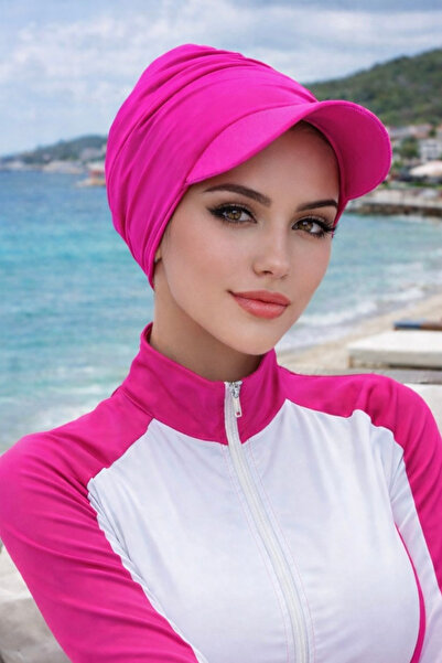 Aişe tesettür Νέον Ροζ Πισίνα - Μπορεί να χρησιμοποιηθεί σε καπέλο θάλασσας /...