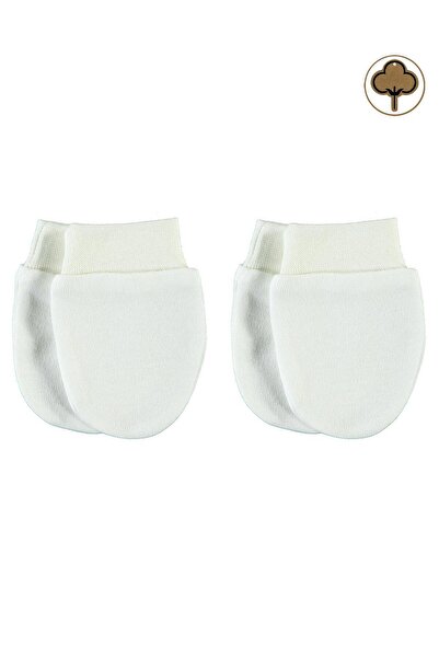 Civil Baby Mănuși organice pentru bebeluși, pachet de 2, 0+ luni - Ecru Standard