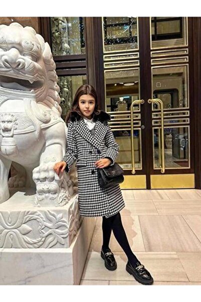 Hilal Akıncı Kids معطف مبطن بالفرو من جلد البجع