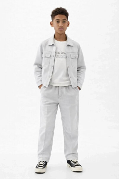 Kidmark Çocuk Modası Boy's Gray Gofre 3-Piece Set