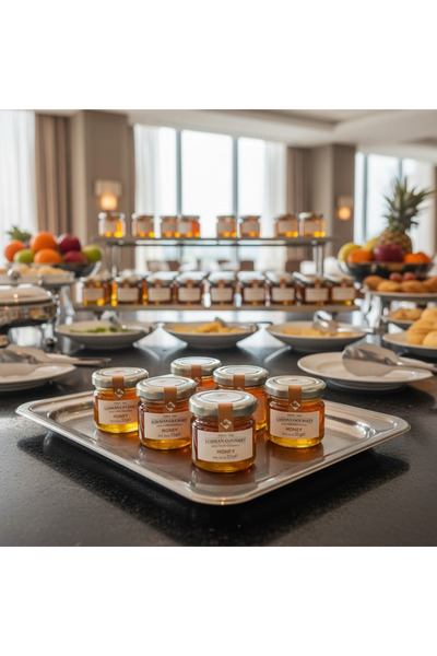 Lokman Gourmet Organik Çiçek Balı 32 g x 50 Adet – Tek Porsiyon Kavanoz – Otel & Catering