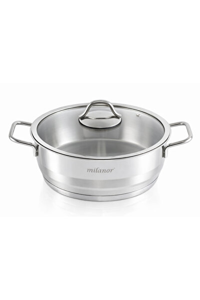 Milanor Aster 24 cm Basık Tencere