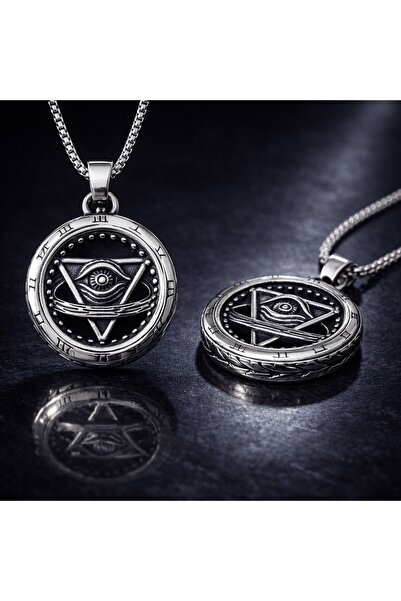 voyageaccessory Mistik Gotik Sembol All Seeing Eye Her Şeyi Gören Üçgen Göz K...