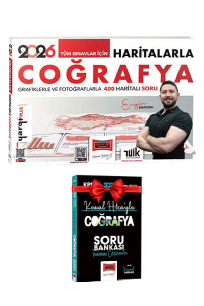 Yargı Yayınları Engin Eraydın | 2026 Tüm Sınavlar İçin Haritalarla Coğrafya+C...