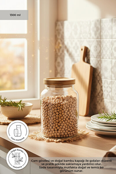 Bambum Amazone Glass Storage Container 1300ml