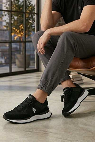 U.S. Polo Assn. A9663 Μαύρο Ανδρικό Casual Αθλητικό παπούτσι