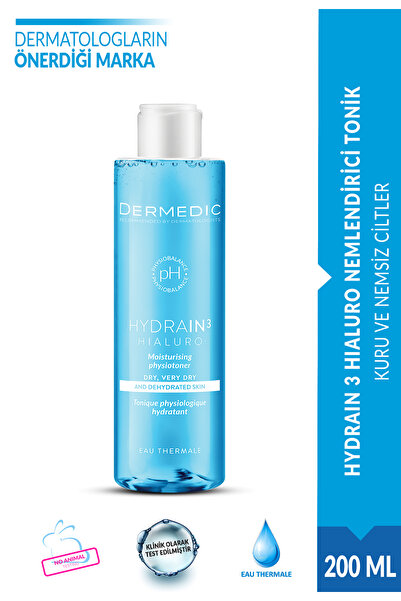DERMEDIC HYDRAIN3 Serum Tonik - Nemlendirici Fizyotonik 200ml