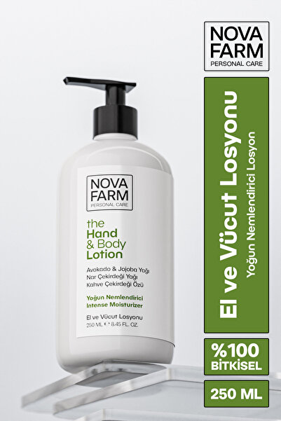 Nova Farm Nemlendirici El ve Vücut Losyonu Bitkisel İçerikli 250 ml
