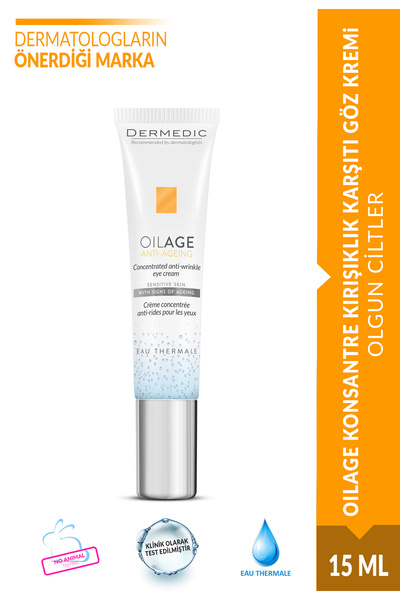 DERMEDIC OILAGE Kırışıklık Karşıtı Konsantre Göz Kremi 15ML