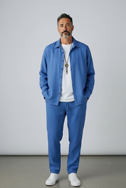 Altamira Set de trening pentru bărbați Indigo cu mânecă lungă, pantaloni, pan...