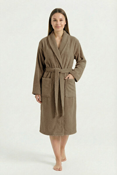 Sevim Μπουρνούζι με γιακά σάλι από 100% βαμβάκι – Πυκνή και γεμάτη υφή - Unis...