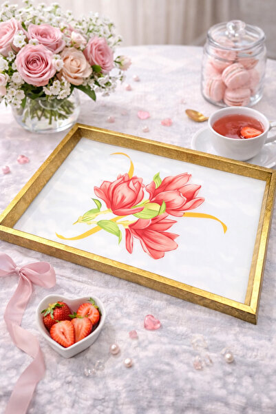 Glazze صينية رونيسانس برتقالية 46x32
