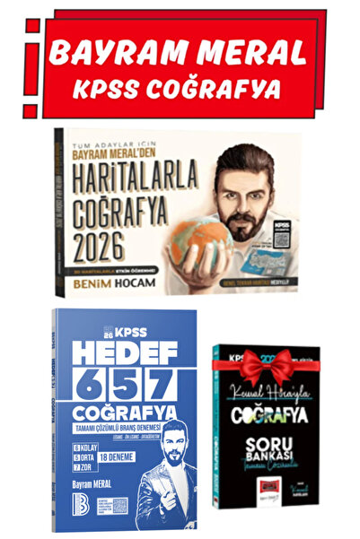 Panem Yayınları Benim Hocam Yayınları 2026 KPSS Bayram Meral Haritalarla Coğr...