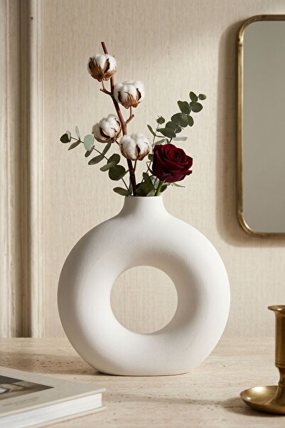 Decorative Vase Handmade White Color Model 23