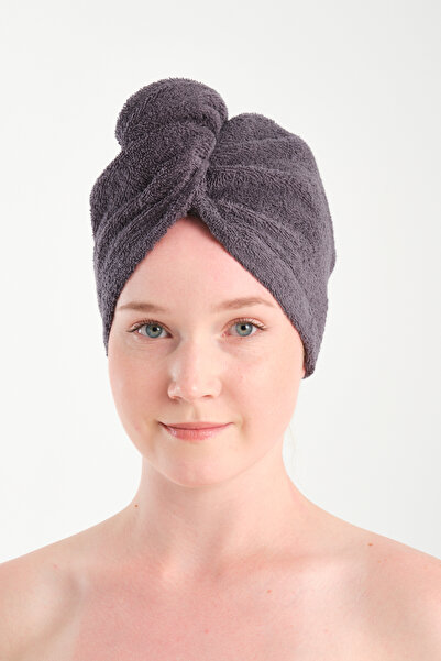 Anılsan Prosop pentru păr, antracit, 100% bumbac, uscare, uscare, duș, prosop...