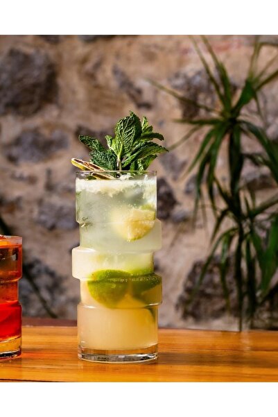 Onis The Glitch Permium Cocktail Glass Set of 6 400 ml – Designer Series (Eur...