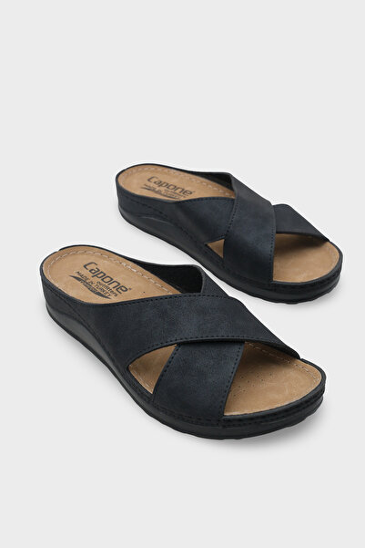 Capone Outfitters Ivory 107001 Damskie Klapki Anatomiczne Cross Band Comfort