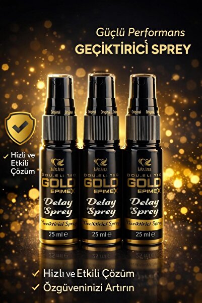 Lifebox 3 kutu Gold Care & Massage For Man Premium Sprey 25 ml