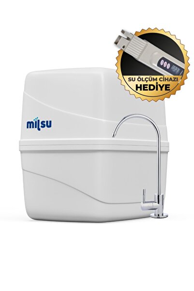Mil Su Arıtma Cihazı 13 Aşamalı 80 GPD Membranlı Mineral Ve Detoks Filtreli Ç...