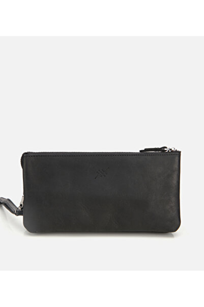 Hotiç Erkek Deri Siyah El Çantası