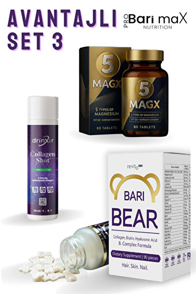 Re Vita Daily Bari Bear AVANTAJLI SET 4 - Drinxir Hidrolize Collagen + 5 Mag ...
