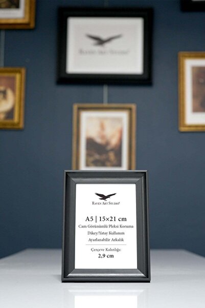 Raven Art Studio Piramidă 15x21cm Negru pentru tablouri, fotografii, document...