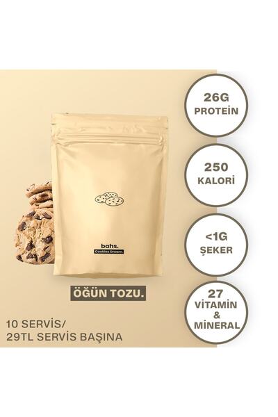 bahs. Proteinli Öğün Tozu - Cookies Dream 600gr - 10 Servis