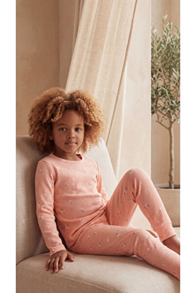 Katia&Bony Σετ πιτζάμες με λουλούδια για κορίτσια ροζ