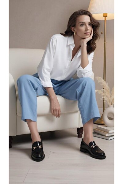 37Numara BÜYÜK NUMARA KADIN HAKİKİ DERİ LOAFER 41-42-43-44 SİYAH RUGAN