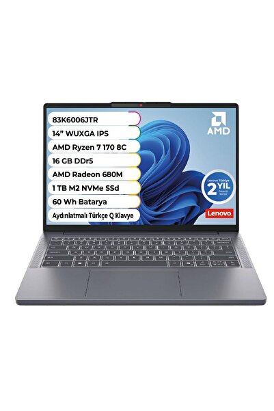 LENOVO IdeaPad Slim 3 AMD Ryzen 7 170 Cpu 16 GB 1 TB AMD Radeon 680 M Freedos...