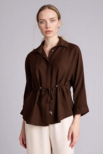 DeFacto Relax Fit Shirt Collar Long Sleeve Shirt G3269Ax25Au